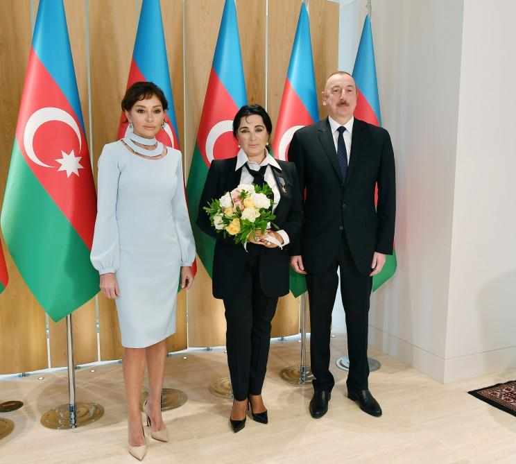 Президент Азербайджана и первая леди встретились с президентом Федерации художественной гимнастики России
