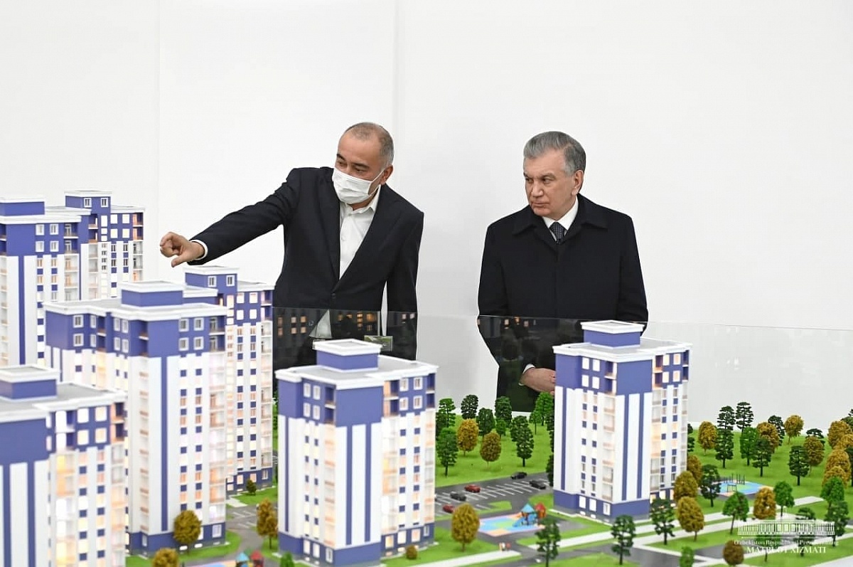 Шавкат Мирзиёев ознакомился с дизайном интерьера города Аль-Хорезми