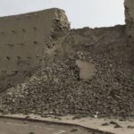 В Бухаре обрушилась левая стена 500-летних ворот крепости Талипоч