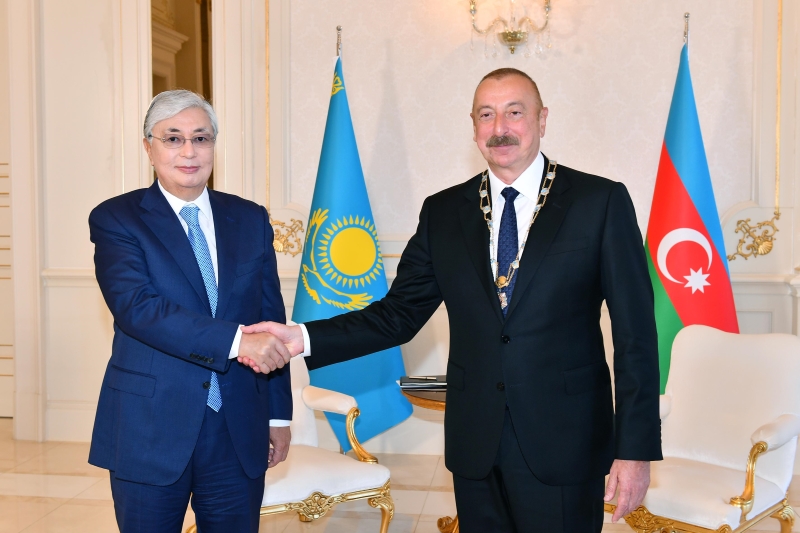 Состоялась встреча Президентов Казахстана и Азербайджана