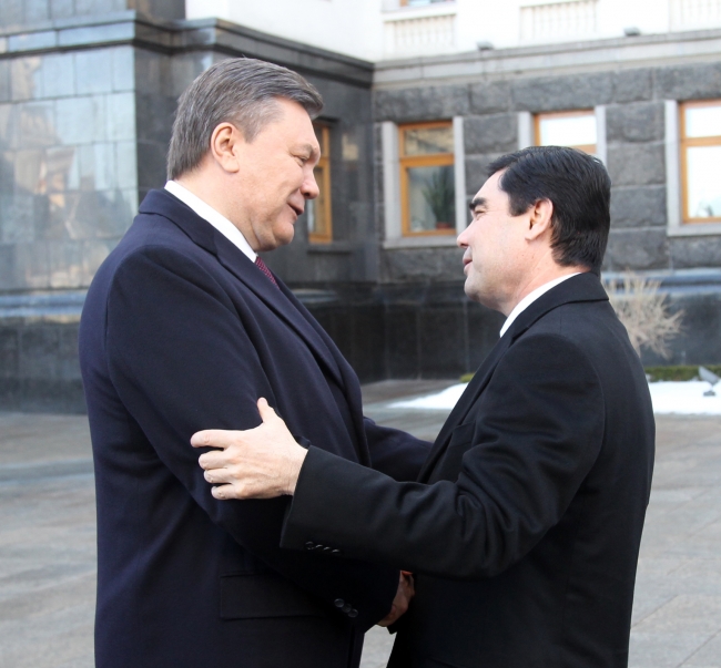 Янукович и Бердымухамедов в Киеве, 2012 год