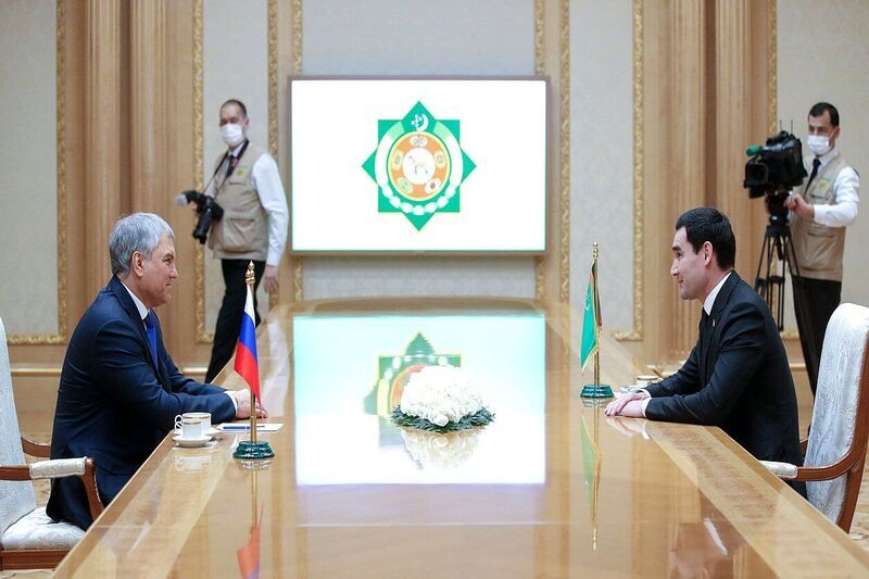 Президент Туркменистана встретился с председателем Госдумы РФ Володиным