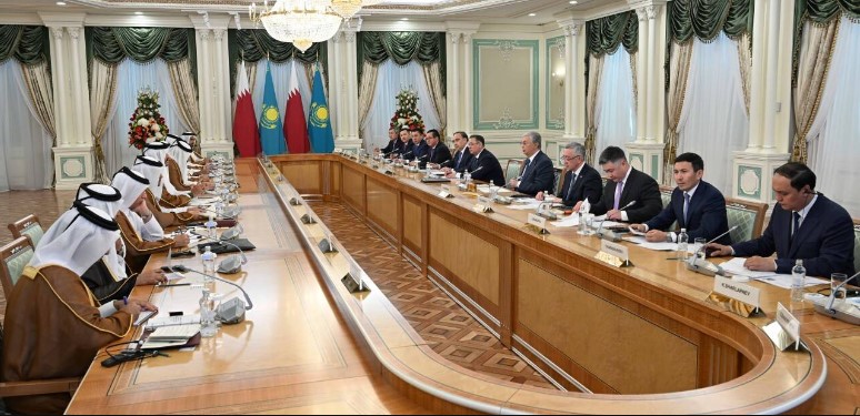 prezident kazahstana vstretilsya s emirom katara