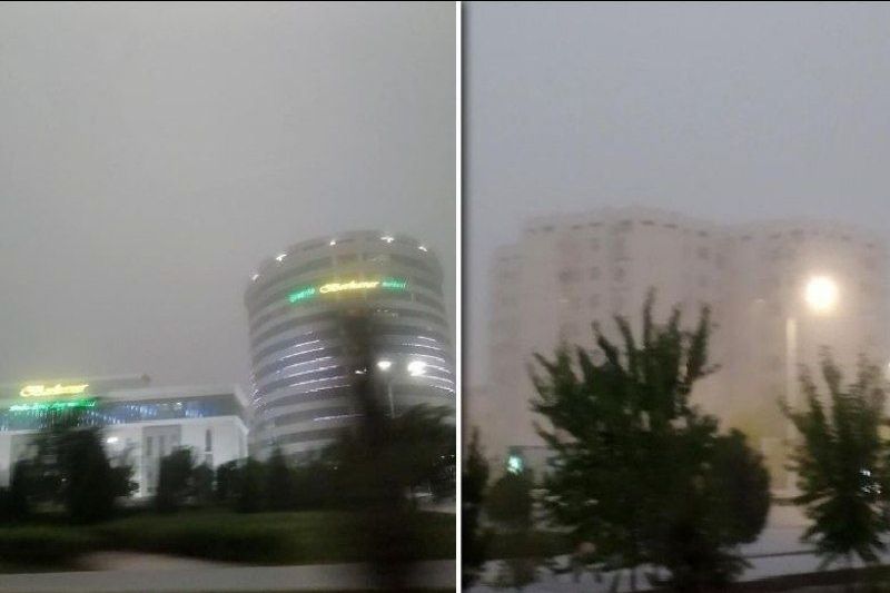 v ashhabade vnov pylnaya mgla i liven