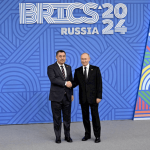 Садыр Жапаров встретился с Владимиром Путиным в «Казань Экспо»