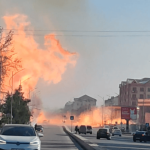Взрыв на автозаправке в Фергане локализованный пожар и пострадавшие