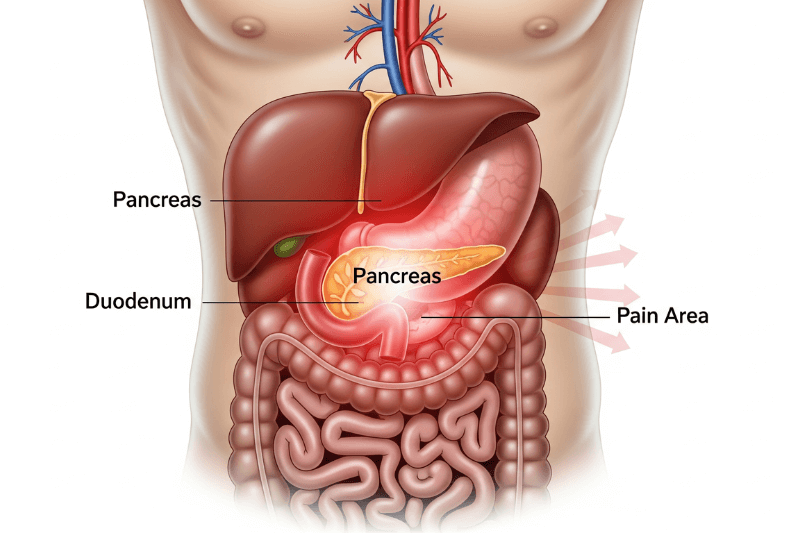 10 фактов о том, где болит при панкреатите и почему