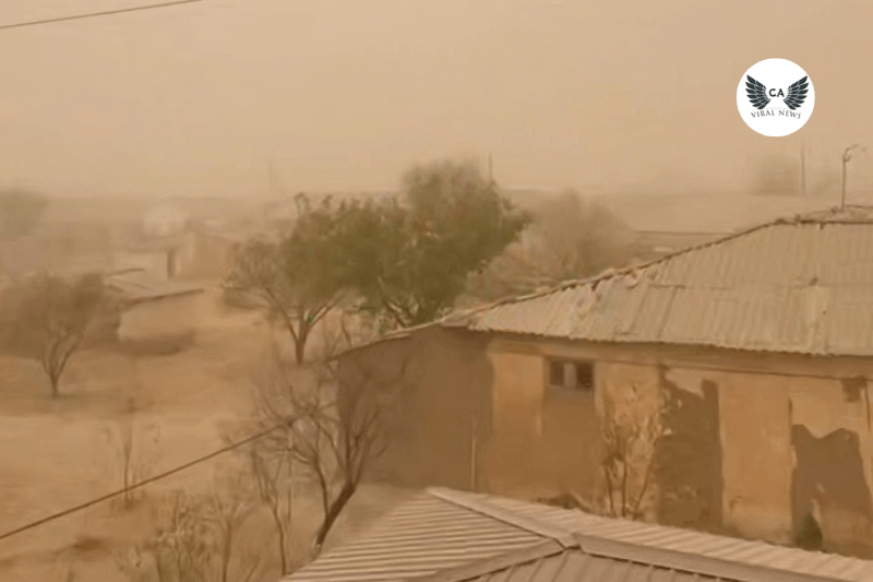 Мощная пылевая буря накрыла Узбекистан сильный ветер, плохая видимость и отмены рейсов