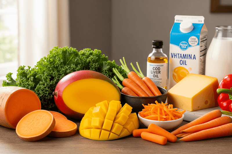 Витамин А где содержится и в каких продуктах