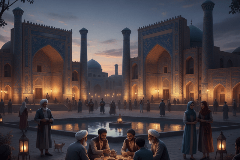 7 особенностей вечерняя жизнь Бухары после туристов