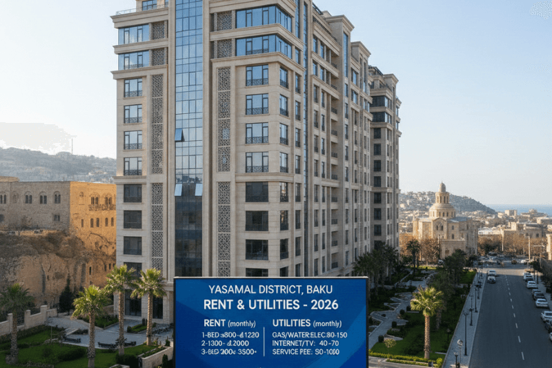 Аренда и коммунальные услуги в Ясамале Баку цены 2026