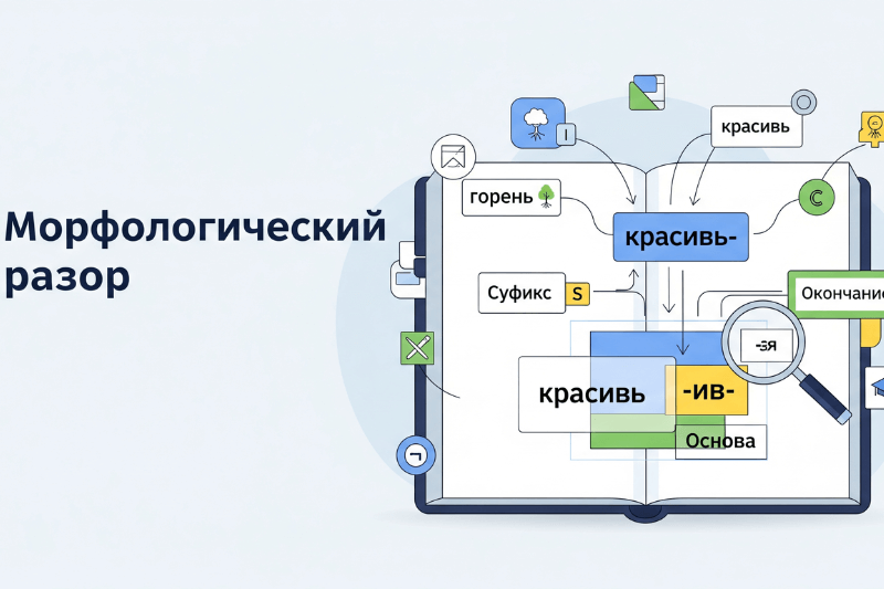 Морфологический разбор слова 7 шагов с примерами