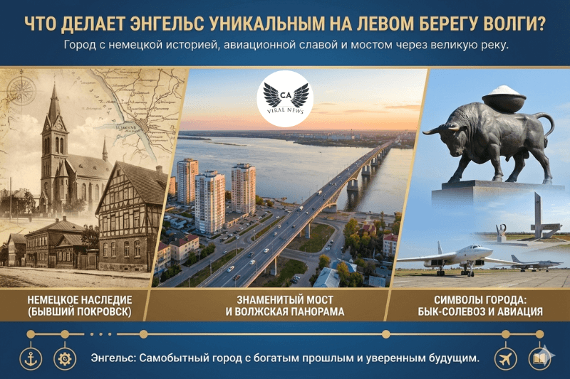 Причины уникальности Энгельса на левом берегу Волги