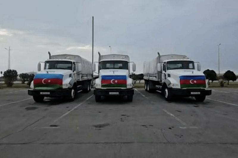 25 тонн гуманитарная помощь Азербайджана Ирану